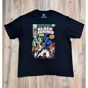 Marvel Black‎ Panther Comic Cover Men's T-Shirt Size 2X